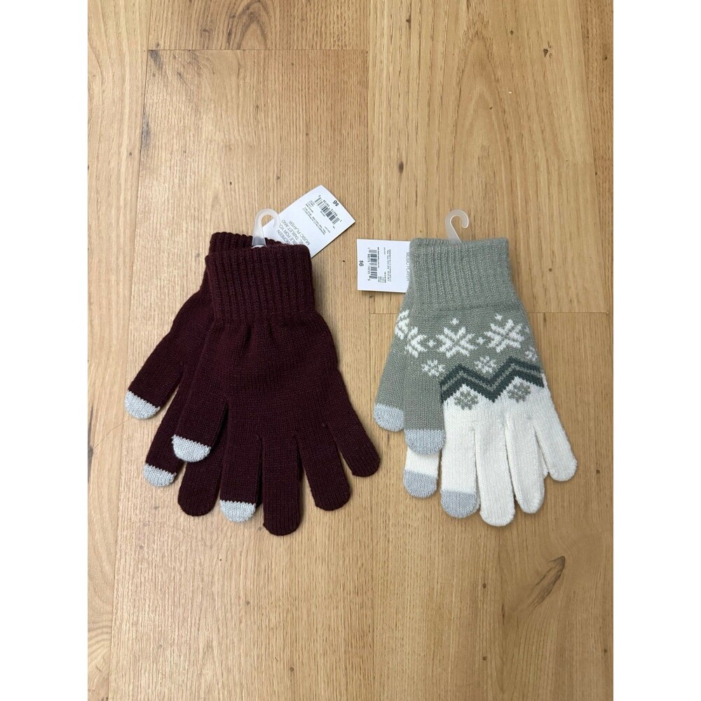 Touchscreen Knit Gloves Bundle (2 pairs)